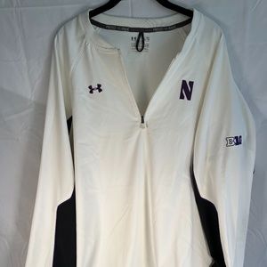 Official Northwestern Under Armour BIG10 Quarter Zip; XL; Never Worn